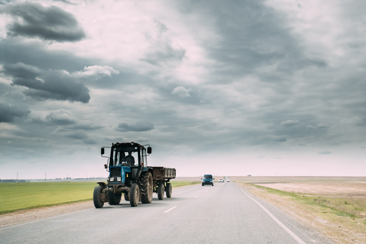 Farm Equipment on Rural Roads